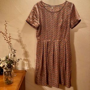 Vintage Chic Monteau Elephant Print Skater Dress